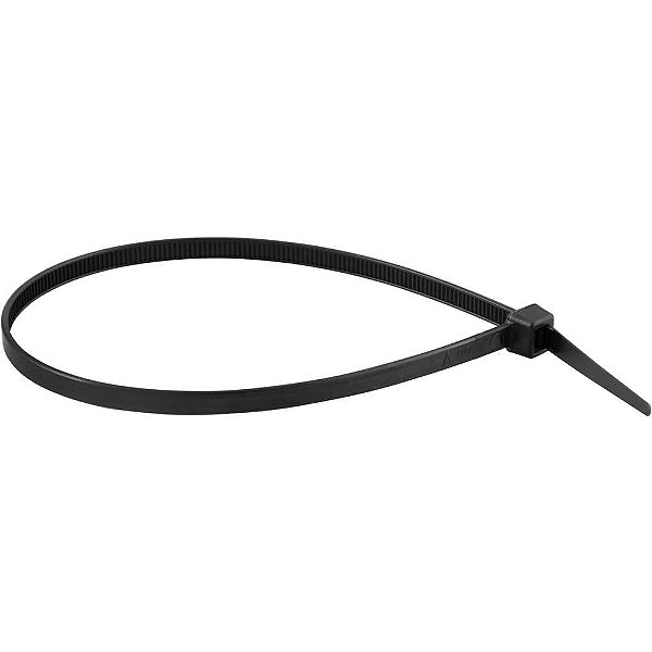 Abraçadeira de nylon preta 280mm x 4,8mm com 10 peças VONDER