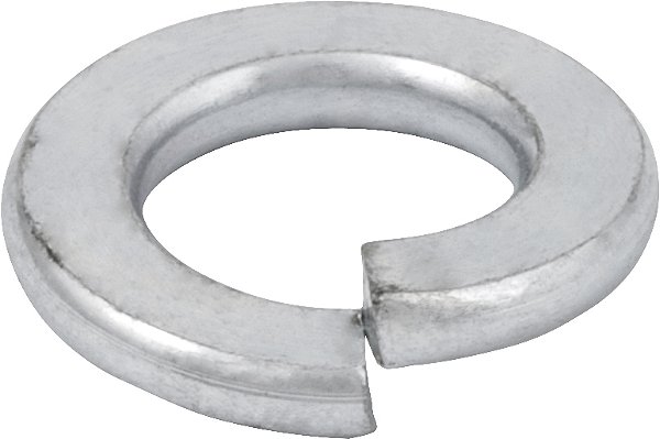 Arruela de pressão 5/16" zincada média LG STEEL