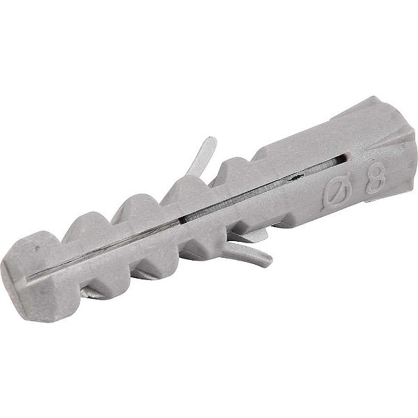 Bucha de nylon para fixação 8mm cartela com 10 peças VONDER