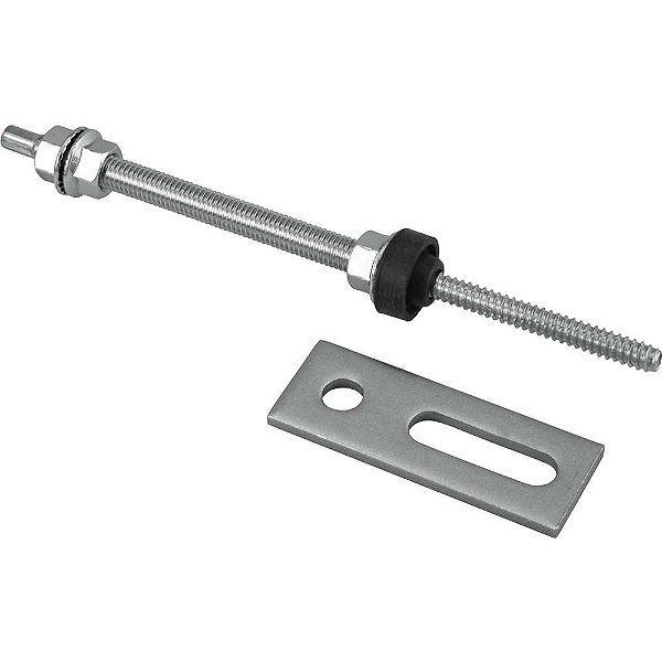 Conjunto haste M10 x 200mm com suporte reto para painel solar para metal caixa com 15 unidades VONDER