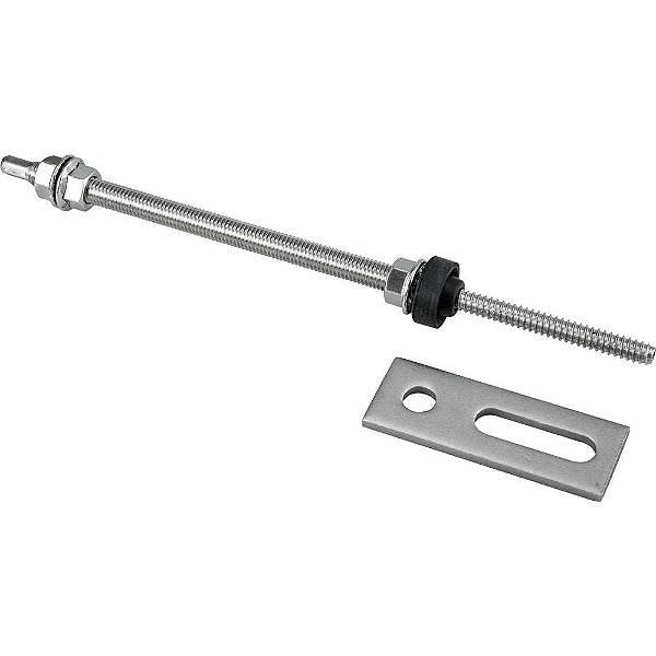 Conjunto haste M10 x 250mm com suporte reto para painel solar para metal caixa com 15 unidades VONDER