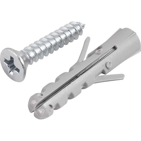 Parafuso autoatarraxante 3,5mm x 19,0mm cabeça chata phillips com bucha 5mm VONDER