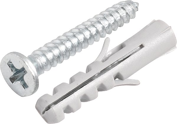 Parafuso autoatarraxante 3,5mm x 25,0mm cabeça chata phillips com bucha 5mm VONDER