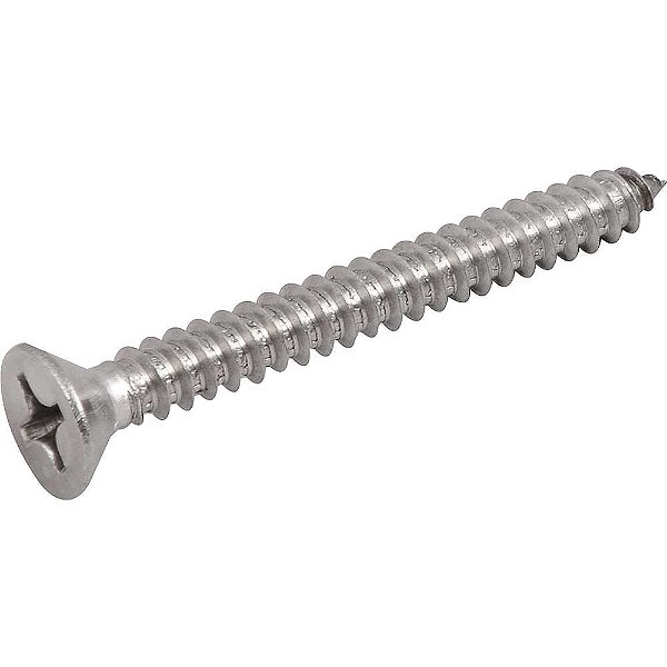 Parafuso autoatarraxante inox 5,5mm x 50,0mm cabeça chata phillips VONDER