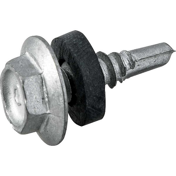 Parafuso autobrocante sextavado com acabamento tipo Dacromet cabeça flangeada 4,8mm x 3/4" VONDER