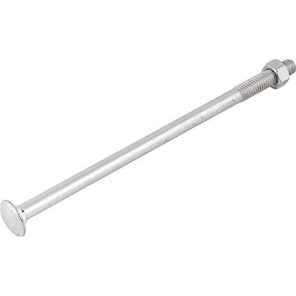 Parafuso francês zincado 1/2" x 10" com porca caixa com 20 peças VONDER