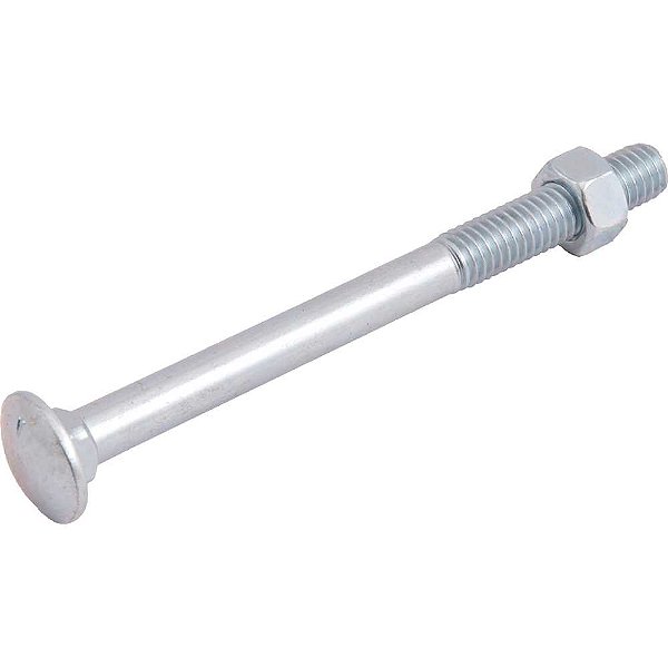 Parafuso francês zincado 1/2" x 6" com porca caixa com 25 peças VONDER