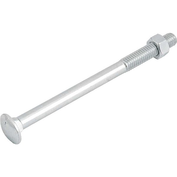 Parafuso francês zincado 1/2" x 7" com porca caixa com 25 peças VONDER
