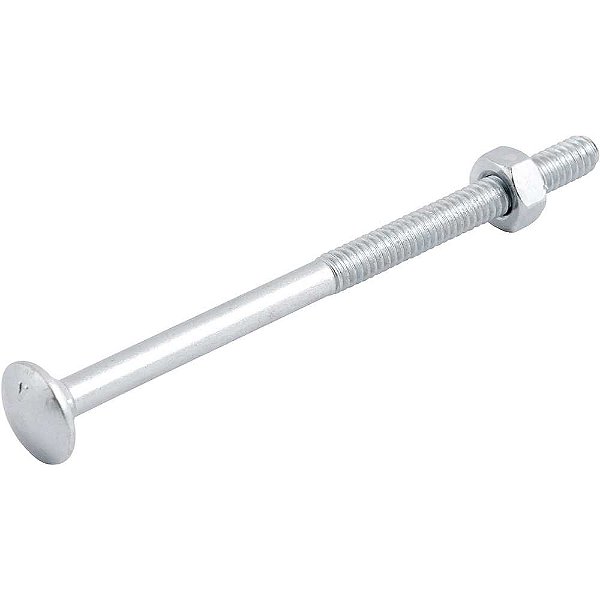 Parafuso francês zincado 1/4" x 4" com porca VONDER