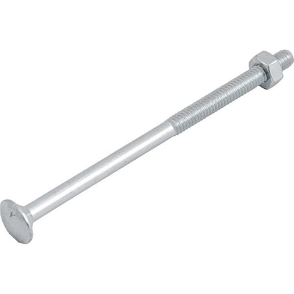 Parafuso francês zincado 1/4" x 4.1/2" com porca VONDER