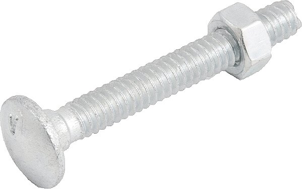 Parafuso francês zincado 3/16" x 1.1/2" com porca caixa com 500 peças VONDER