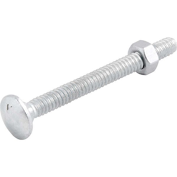 Parafuso francês zincado 3/16" x 2" com porca caixa com 500 peças VONDER