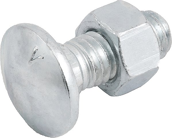 Parafuso francês zincado 3/8" x 1" com porca VONDER