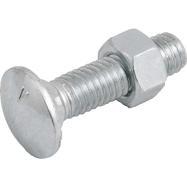 Parafuso francês zincado 3/8" x 1.1/2" com porca VONDER