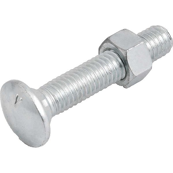 Parafuso francês zincado 3/8" x 2" com porca VONDER