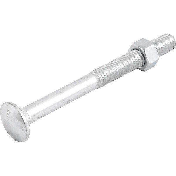 Parafuso francês zincado 3/8" x 4" com porca caixa com 50 peças VONDER