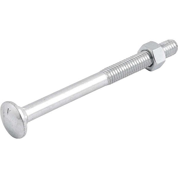 Parafuso francês zincado 3/8" x 4.1/2" com porca caixa com 50 peças VONDER