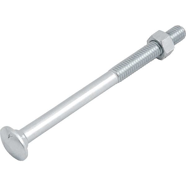 Parafuso francês zincado 3/8" x 5" com porca caixa com 50 peças VONDER