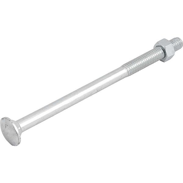 Parafuso francês zincado 3/8" x 6" com porca caixa com 50 peças VONDER