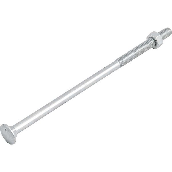 Parafuso francês zincado 5/16" x 7" com porca caixa com 50 peças VONDER