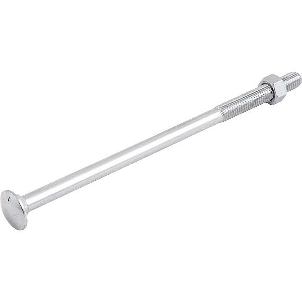 Parafuso francês zincado 3/8" x 7.1/2" com porca caixa com 50 peças VONDER