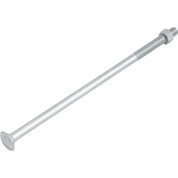 Parafuso francês zincado 3/8" x 9" com porca caixa com 25 peças VONDER