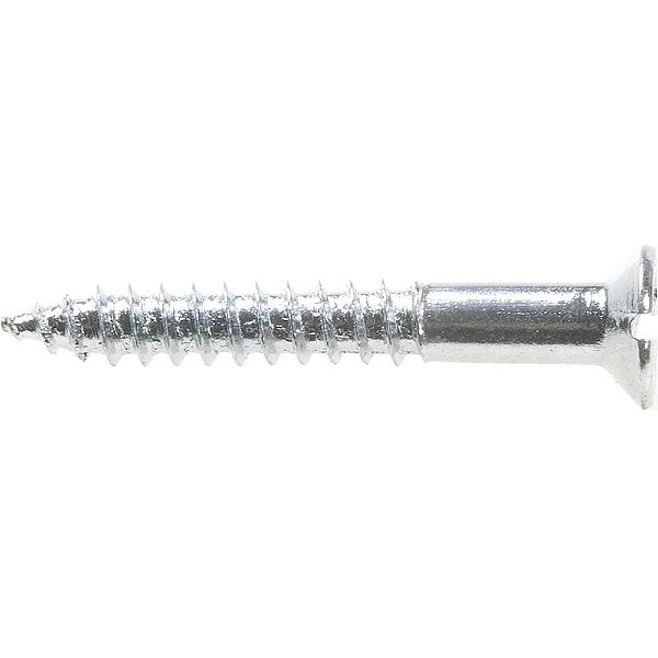 Parafuso madeira 3,8mm x 30mm cabeça chata zincado caixa com 500 peças VONDER