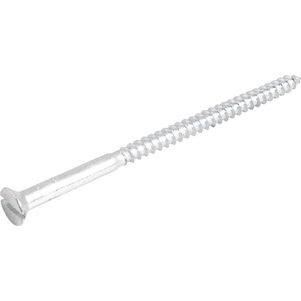 Parafuso madeira 5,5mm x 100mm cabeça chata zincado VONDER