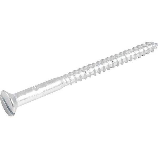 Parafuso madeira 5,5mm x 75mm cabeça chata zincado VONDER