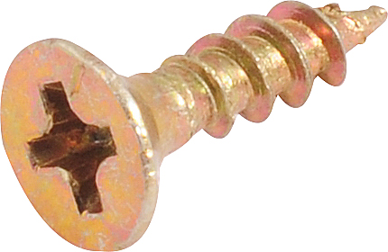 Parafuso madeira chipboard cabeça chata fenda cruzada/phillips 3,0mm x 12,0mm VONDER