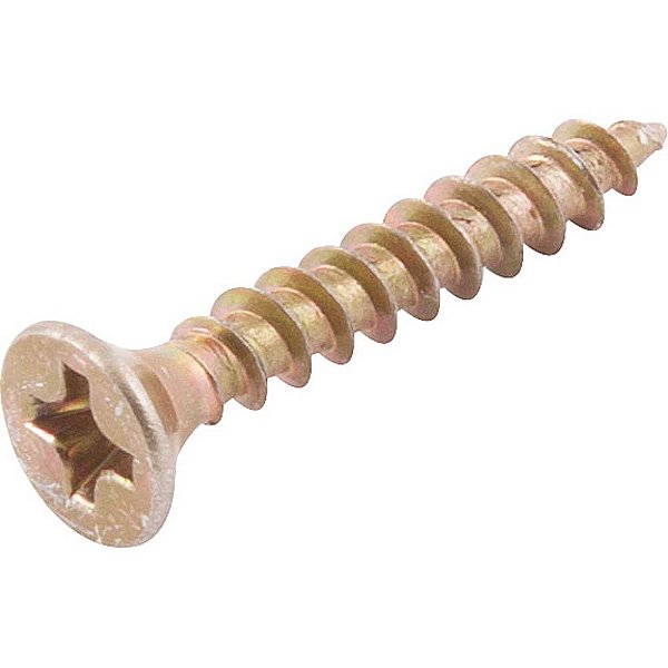 Parafuso madeira chipboard cabeça chata fenda cruzada/phillips 3,0mm x 20,0mm caixa com 1.000 peças VONDER