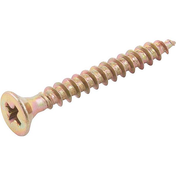 Parafuso madeira chipboard cabeça chata fenda cruzada/phillips 3,0mm x 25,0mm caixa com 500 peças VONDER