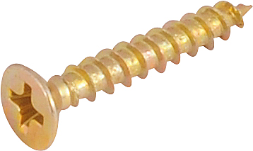 Parafuso madeira chipboard cabeça chata fenda cruzada/phillips 3,5mm x 22,0mm VONDER