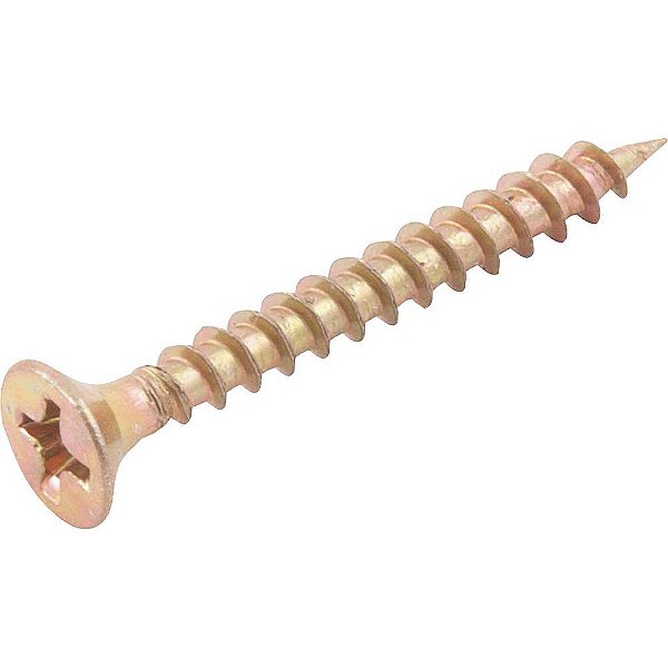 Parafuso madeira chipboard cabeça chata fenda cruzada/phillips 3,5mm x 30,0mm caixa com 500 peças VONDER