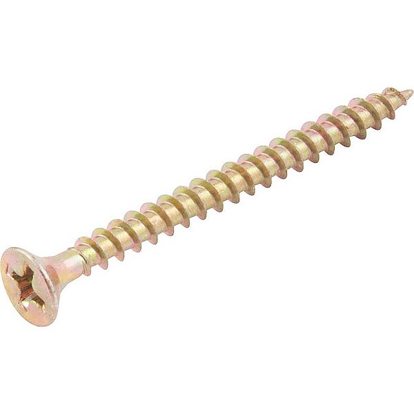 Parafuso madeira chipboard cabeça chata fenda cruzada/phillips 3,5mm x 40,0mm caixa com 500 peças VONDER