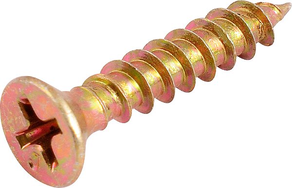 Parafuso madeira chipboard cabeça chata fenda cruzada/phillips 4,0mm x 22,0mm VONDER