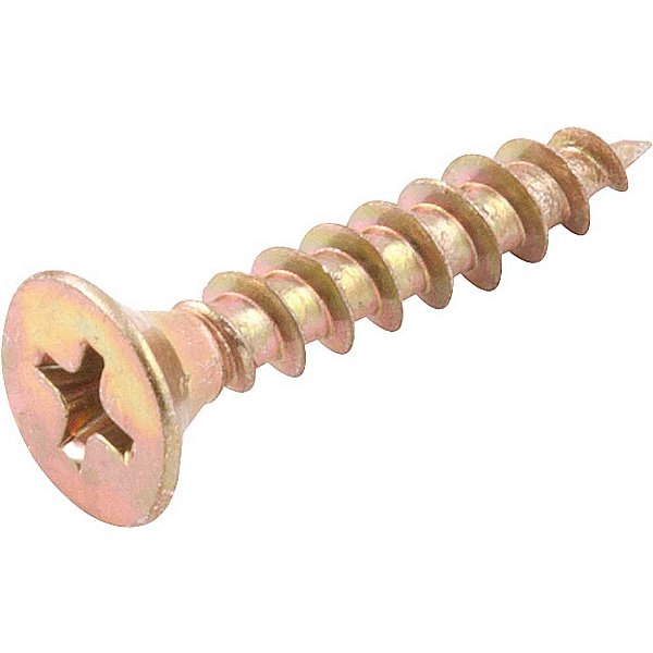 Parafuso madeira chipboard cabeça chata fenda cruzada/phillips 4,5mm x 25,0mm caixa com 500 peças VONDER