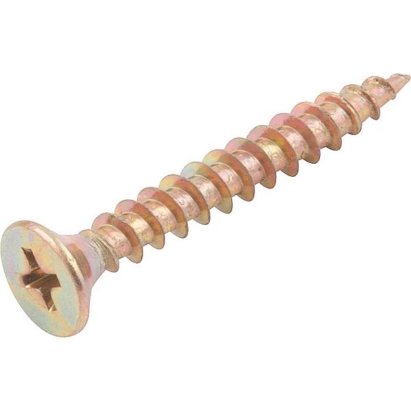 Parafuso madeira chipboard cabeça chata fenda cruzada/phillips 4,5mm x 35,0mm caixa com 500 peças VONDER