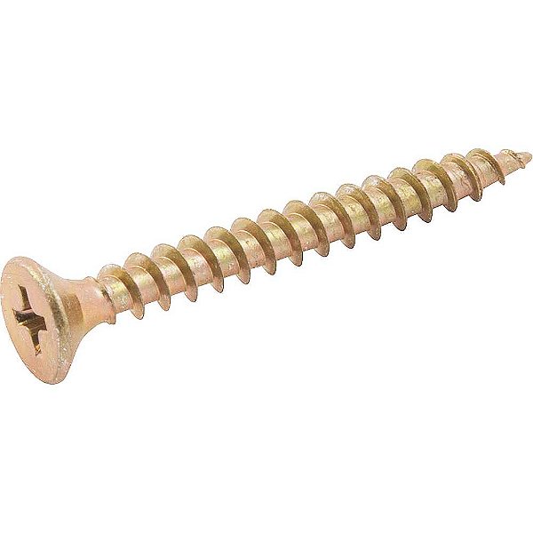 Parafuso madeira chipboard cabeça chata fenda cruzada/phillips 4,5mm x 40,0mm caixa com 500 peças VONDER