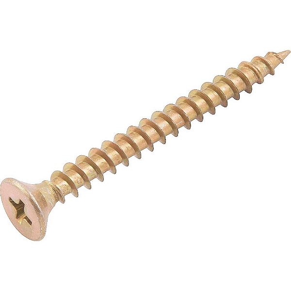 Parafuso madeira chipboard cabeça chata fenda cruzada/phillips 4,5mm x 45,0mm caixa com 500 peças VONDER