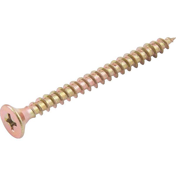 Parafuso madeira chipboard cabeça chata fenda cruzada/phillips 4,5mm x 50,0mm caixa com 500 peças VONDER