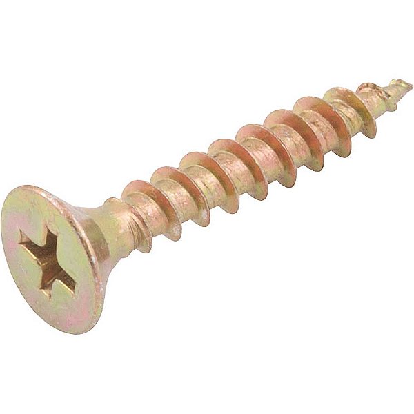 Parafuso madeira chipboard cabeça chata fenda cruzada/phillips 5,0mm x 30,0mm caixa com 500 peças VONDER