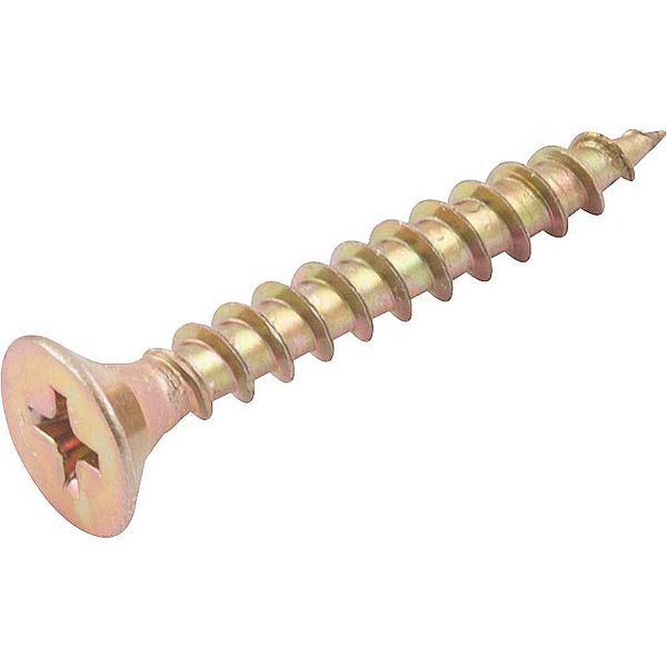 Parafuso madeira chipboard cabeça chata fenda cruzada/phillips 5,0mm x 35,0mm caixa com 500 peças VONDER