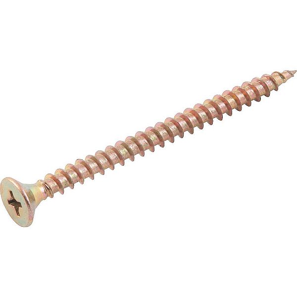 Parafuso madeira chipboard cabeça chata fenda cruzada/phillips 5,0mm x 65,0mm caixa com 500 peças VONDER