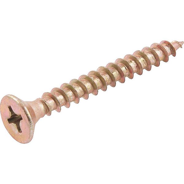 Parafuso madeira chipboard cabeça chata fenda cruzada/phillips 6,0mm x 50,0mm caixa com 200 peças VONDER