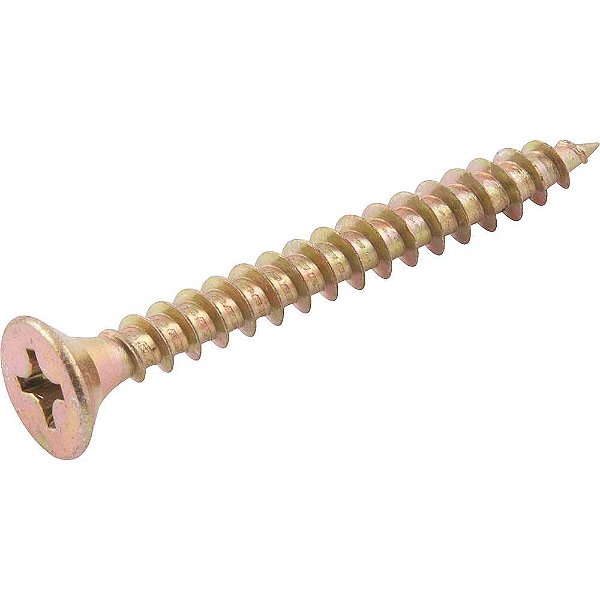 Parafuso madeira chipboard cabeça chata fenda cruzada/phillips 6,0mm x 55,0mm caixa com 500 peças VONDER