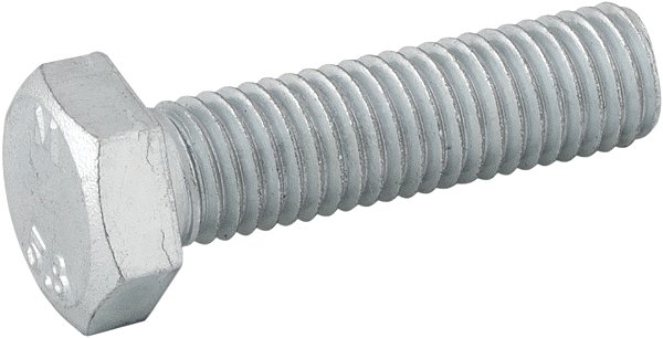 Parafuso sextavado MA 12mm x 45mm rosca total zincado VONDER