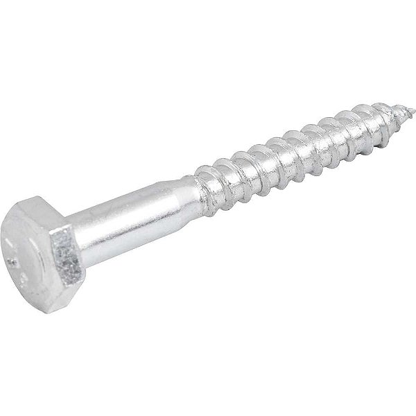 Parafuso sextavado rosca soberba 1/4" x 50mm cartela com 4 peças VONDER