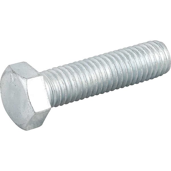 Parafuso sextavado zincado 1/2" x 2" UNC rosca total VONDER