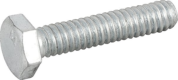 Parafuso sextavado zincado 1/4" x 1.1/4" UNC rosca total caixa com 200 peças VONDER